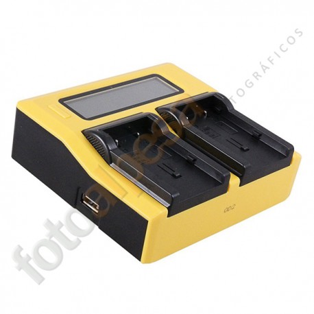 Cargador Dual Digital LCD Display