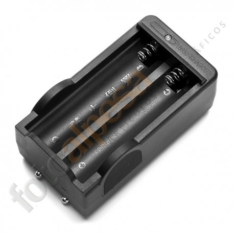 Cargador dual para baterías especiales “18650”