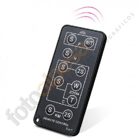 Disparador infrarrojos universal para Canon, Nikon, Pentax, Olympus, Konica/Minolta y Sony