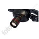 Linterna frontal Led de 200 Lúmenes con zoom y correas elásticas ajustables.